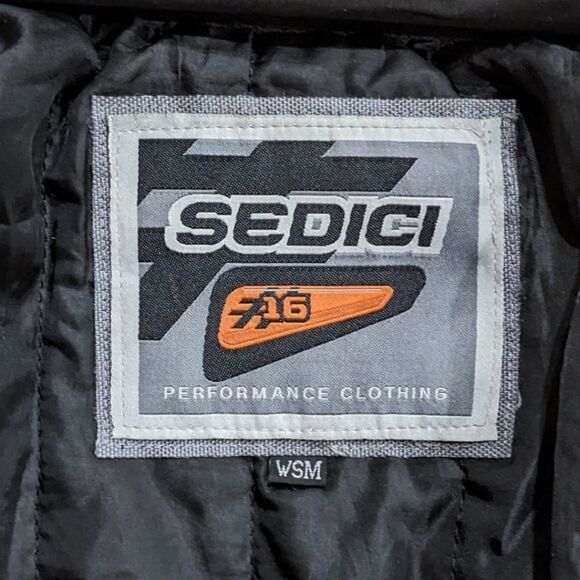Sedici Federico Armored Performance Motorcycle Jacket Purple/Black/White Sz S/M - Picture 9 of 11